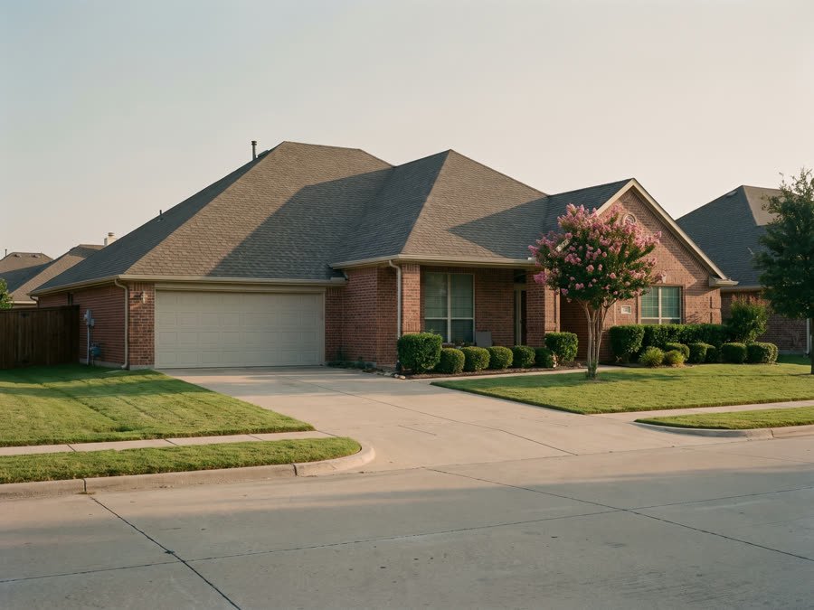 A single-storey brick home managed in Frisco, Texas